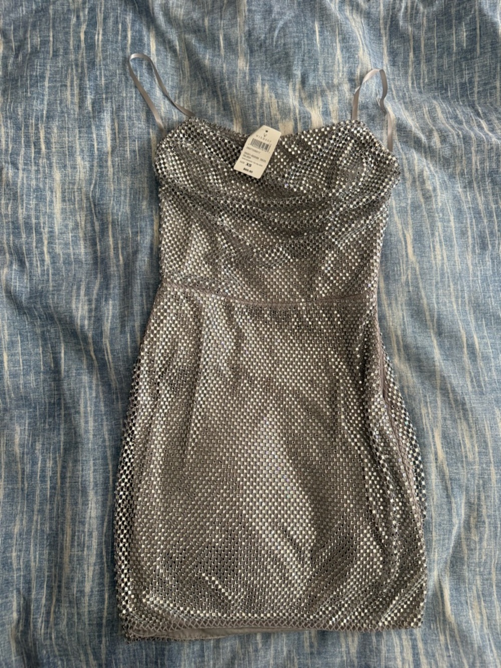 Windsor Silver Sequin Dress